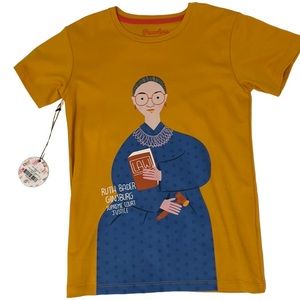 Short sleeved tee, size 12, color orange mustard.